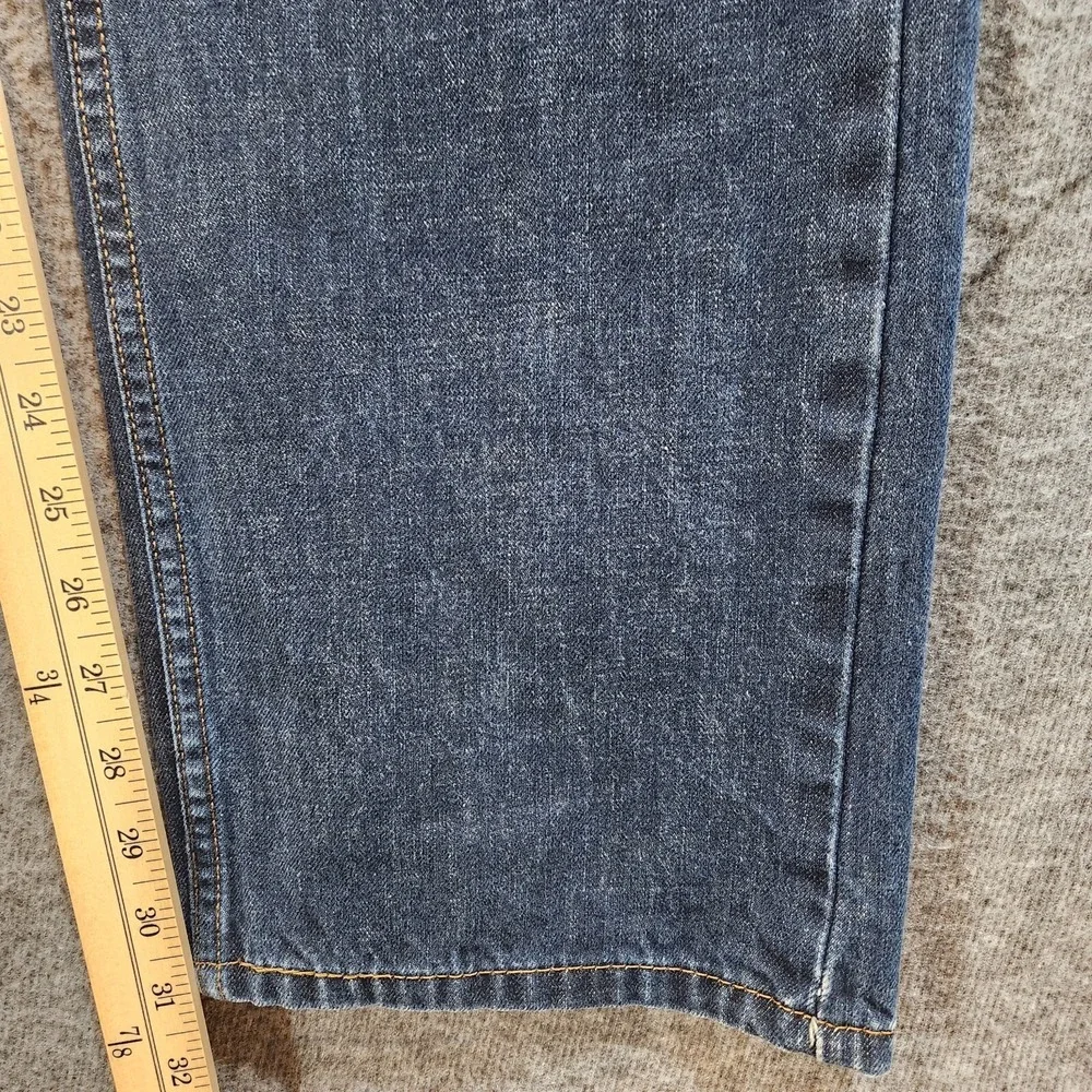 Levi's 505 Jeans 36×32 Mens Blue Denim Red Tab Straight Fit Cotton Blend - Picture 6 of 10
